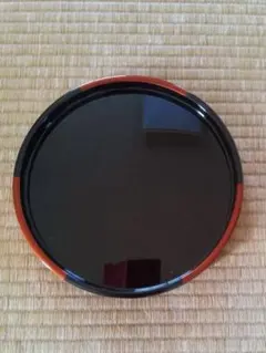 未使用】 輪島塗 丸盆 朱塗 五島屋 共箱あり 直径約25cm 伝統工芸