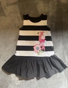 ストライプノースリーブワンピース 100cm