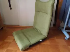 アイリスプラザ　 座椅子 　グリーン　リクライニング 　YC-601
