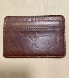 COACH コーチ カードケース レザー ブラウン