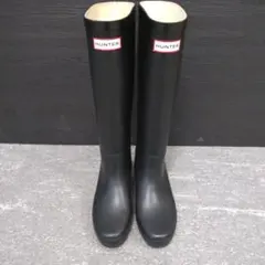 ハンター　HUNTER ブラック 長靴 ウェッジソール
