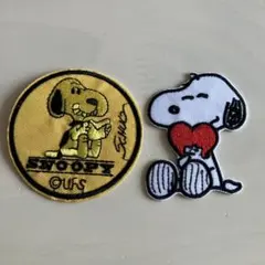 【値下げ】スヌーピー　アイロン刺繍アップリケ