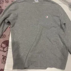 Champion グレー クルーネックスウェット M