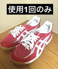 【超美品✨】 asics アシックス シューズ 赤27cm 使用１回のみ