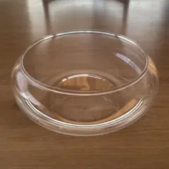 クリアガラスラウンド花瓶、水盤