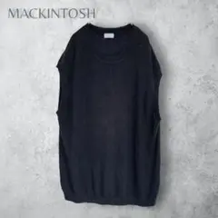 【MACKINTOSH PHILOSOPMY】　ノースリニット　ニットベスト　黒