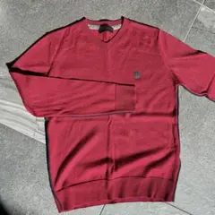 TRUSSARDI ボルドー✖️ネイビー　12歳　 極美品　薄手ニット