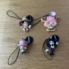 【美品】ワンピース キャラクター ストラップセット4個