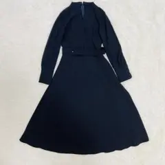 近年 アルアバイル P/R2WAYスラッシュネックワンピース ネイビー　現行