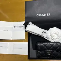 シャネル　三つ折り財布