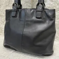 極美品】COACH コーチ ペネロピ レザー トートバッグ ブラック Y2K