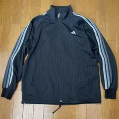 adidas ブラック 3ストライプジャージ