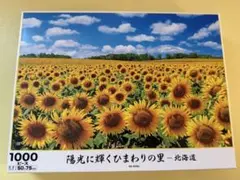 陽光に輝くひまわりの里 北海道 1000ピース ジグソーパズル