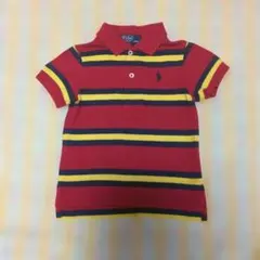 Polo by Ralph Lauren 赤 ストライプ ポロシャツ 9M