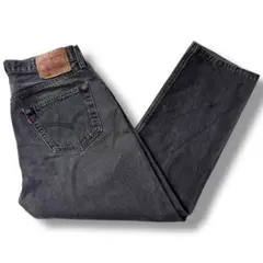 90s USA製 Levi’s 501 ブラック W33 フェード 古着 後染め