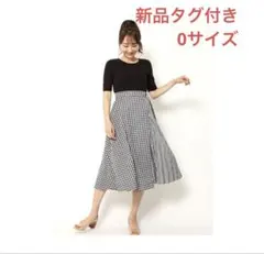 新品タグ付き◆snidel トレンチドッキングニットワンピース