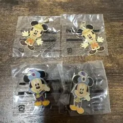 東京ディズニーリゾート　ミッキー　ピンバッジ　チャーム　４点セット