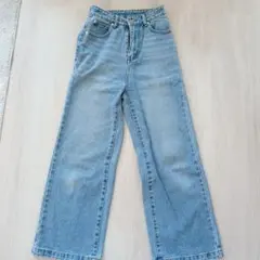 ハイウエスト デニムパンツ ライトブルーのサムネイル