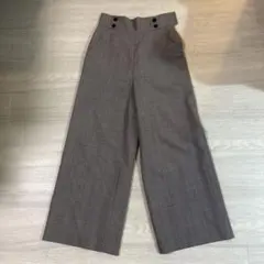 GREEN LABEL RELAXING チェック柄ワイドパンツ