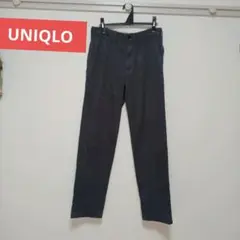UNIQLO ダークグレー ストレートパンツ ウエスト79cm