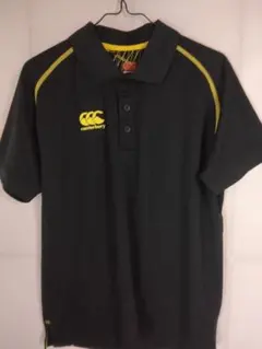 Canterbury ラグビー ポロシャツ ブラック イエローS　未使用タグ付きのサムネイル