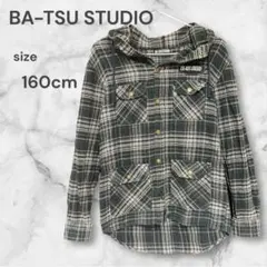 BA-TSU STUDIO キッズ シャツパーカー チェック ラメ キラキラ