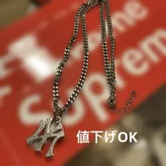 ニューヨーク・ヤンキース　シルバーネックレス　古着　y2kのサムネイル