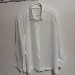 UNIQLO シアーシャツ ホワイト Mサイズのサムネイル