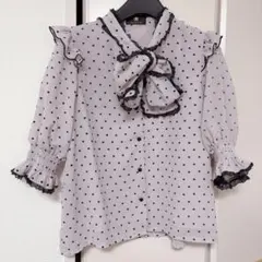 ROJITA ハート柄フリルブラウス【値下げ中】