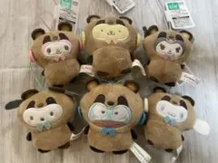 サンリオ　どうぶつ着ぐるみマスコット　たぬき編　6種コンプリート　まとめ売り