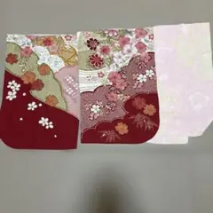 着物 生地 ハギレ 正絹 花柄のサムネイル