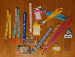 ディズニーキャラクター ストラップセット