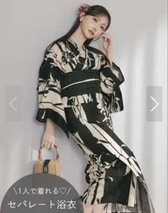 sugar Riuコラボ ツートンカラーローズ浴衣 浴衣 帯 帯飾り 下駄 | Mercari