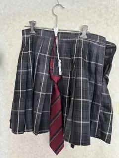 制服用　コスプレ　スカート　ネクタイ