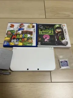ニンテンドー3DS LL ホワイト 本体とゲーム3本付き