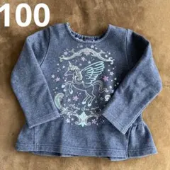 ANNA SUI MINI トレーナー　ラメ　ネイビー