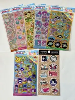 サンリオ　セリア　シール　サンリオキャランターズ キラッとシール　ラベル風