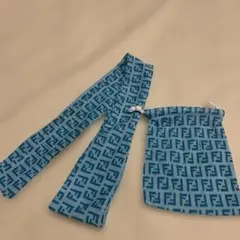 FENDI ラッピー スカーフ ブルー 花柄 - メルカリ