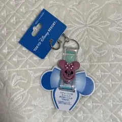 東京ディズニーリゾート　ミニー　バルーン　カチューシャホルダー　キーチェーン