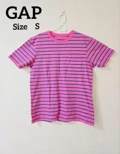 【GAPギャップ】ストライプ ポケット付き Tシャツ