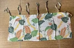 【お値下げ】At Ease カフェカーテン　100cm×45cm 2枚セットのサムネイル