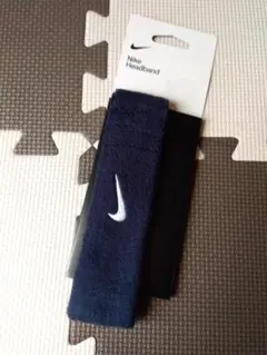 新品/紺/NIKE ナイキ/スウッシュ ヘッドバンド 男女兼用 テニス バスケ