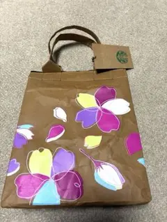 新品スターバックス　サクラ　2024 保冷クラフトペーパーショッパー　さくら