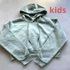 ミントグリーン クロップドパーカー