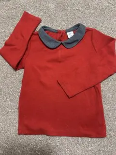 【美品】Baby GAP 女の子トップス 赤 襟付き