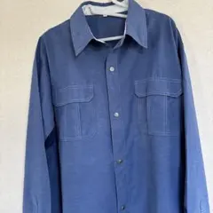 青色 長袖シャツ LLサイズ