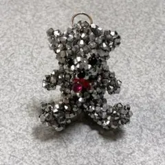 ブリスベア チャーム キーホルダー　クマ　パワーストーン入り