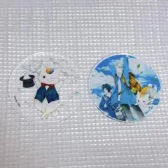 夏目友人帳 コラボカフェ アクリルコースター 夏目貴志&ニャンコ先生