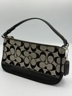 【美品】COACH 6094 シグネチャー ポーチ 黒 Y2K ハンドバッグ 美品】COACH 6094 シグネチャー ポーチ 黒 Y2K ハンドバッグ - メルカリ