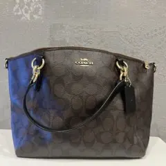 COACH コーチ F28989 ケルシーシグネチャー 2WAYバッグ ブラウン